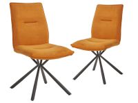 TIMMO Set de 2 chaises orange