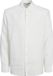 JACK&JONES JPRCCLAWRENCE LINEN SHIRT L/S SN Heren Overhemd M Loose Fit Lange Mouw Linnen Bright White