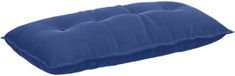 vidaXL coussin de dossier bleu police 100 x 50 cm velours côtelé