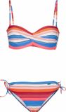 Protest Pousada Bcup Bandeau Bikini Dames XS/34 Canyon Gestreept