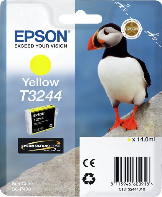 Epson T3244 Yellow Ink Cartridge - C13T32444010