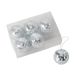 Boltze Kerstbal Glas Zilver 6 Stuks 5cm