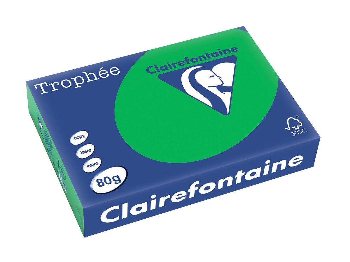 Clairefontaine Trophée Intens A4 biljartgroen 80 g 500 vel