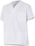 Velille. Velilla Vrouwentuniek Korte Mouw Maat S Wit Effen Casual