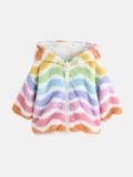 Next Babyfleecejack met capuchon Roze