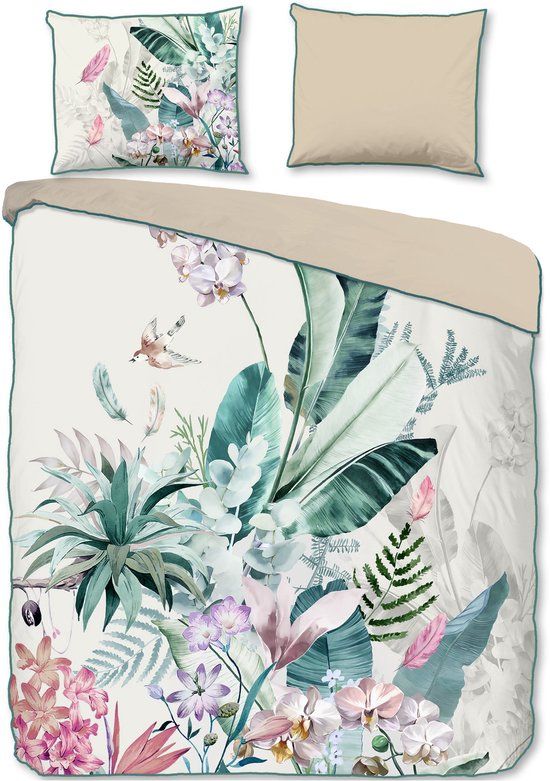 Verdi Eenpersoons dekbedovertrek - 140 x 220 cm - Gebloemd