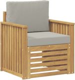 vidaXL Tuinbank Set Polyester Wit
