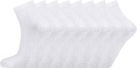 ENDURANCE Socken Mallorca Unisex Wit Katoen/Nylon/Elastaan 8 Stuks Schoenmaat 43-46