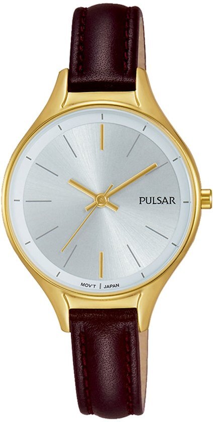 Pulsar PH8280X1 horloge dames - bruin - edelstaal doubl