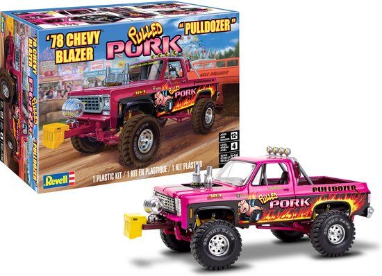 Revell USA Chevy Blazer Pulldozer Pulled Pork Modelbouwpakket 1:24