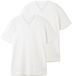 Tom Tailor Basic T-shirt 2-pack V-hals Wit L