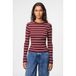 PIECES pullover trui donkerrood