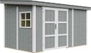 Timbela M939B-CAVERN STEEL - LP SmartSide Tuinhuis op houtbasis - 8,68 m² - 248x412xH231 cm - zonder vloer en zijwand (totaal 3 wanden) met verf