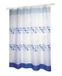 MSV 143017 douchegordijn Ring Polyester Blauw, Wit