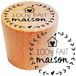 Aladine - Houten stempel, rond, zelfgemaakt