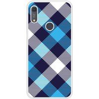 Tartan Bleu Bedrukt siliconen hoesje compatibel met Y6S
