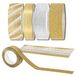 Decoraparty 4 rollen Washi Tape goud zilver decoratief plakband voor geschenken, scrapbooking, journaling, knutselen, rol van 10 meter (4 stuks)