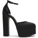 Steve Madden Selestine Escarpins Satin Noir Taille : 39