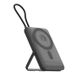 AZEADA Batterie externe magnétique AZ-P34 10000mAh avec câble USB-C - 22.5W/15W - Gris foncé