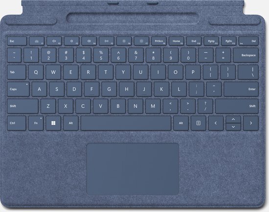 Microsoft toetsenbordcover signature voor surface pro azerty be saffier