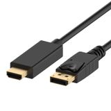 Ewent EC1432 video kabel adapter 3 m DisplayPort naar HDMI Zwart