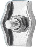 Oem Marine Acier inoxydable Simplex-wire clamp Argent 3 mm Argent 3 mm