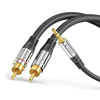 Sonero S-AC600-075 audio kabel 7,5 m 2 x RCA 3.5mm Zwart