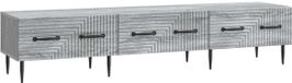 vidaXL meuble TV avec tiroir gris sonoma 147 x 34,5 x 30 cm bois d'ingénierie