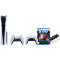 Sony PlayStation 5 Slim Disc Edition + FC 26 + Extra Controller Wit + Oplaadstation
