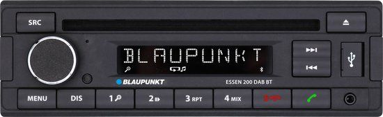 Blaupunkt Essen 200 DAB BT Autoradio enkel DIN Bluetooth handsfree, DAB+ tuner