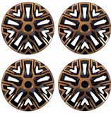 NRM Universele wieldoppen 16'' The Best Bicolor koperkleurig-zwart 4 stuks