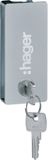 Hager - Slot M Sleutel 1242E Voor Transparante Deur Vega - Vz310Tvb
