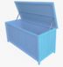 Habrita - Boîte de rangement bleu teinté - BOX1355