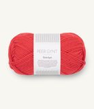 Peer Sandnes Garn Peer Gynt Petiteknit Poppy 4008 100% Noorse wol DK-garen