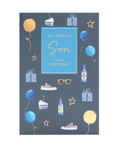 UK Greetings Birthday Card for Son - Special Design - Thinking of You Range