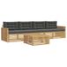 vidaXL - Buiten - bank - set - 5 - st - Wit - en - antracietkleurig