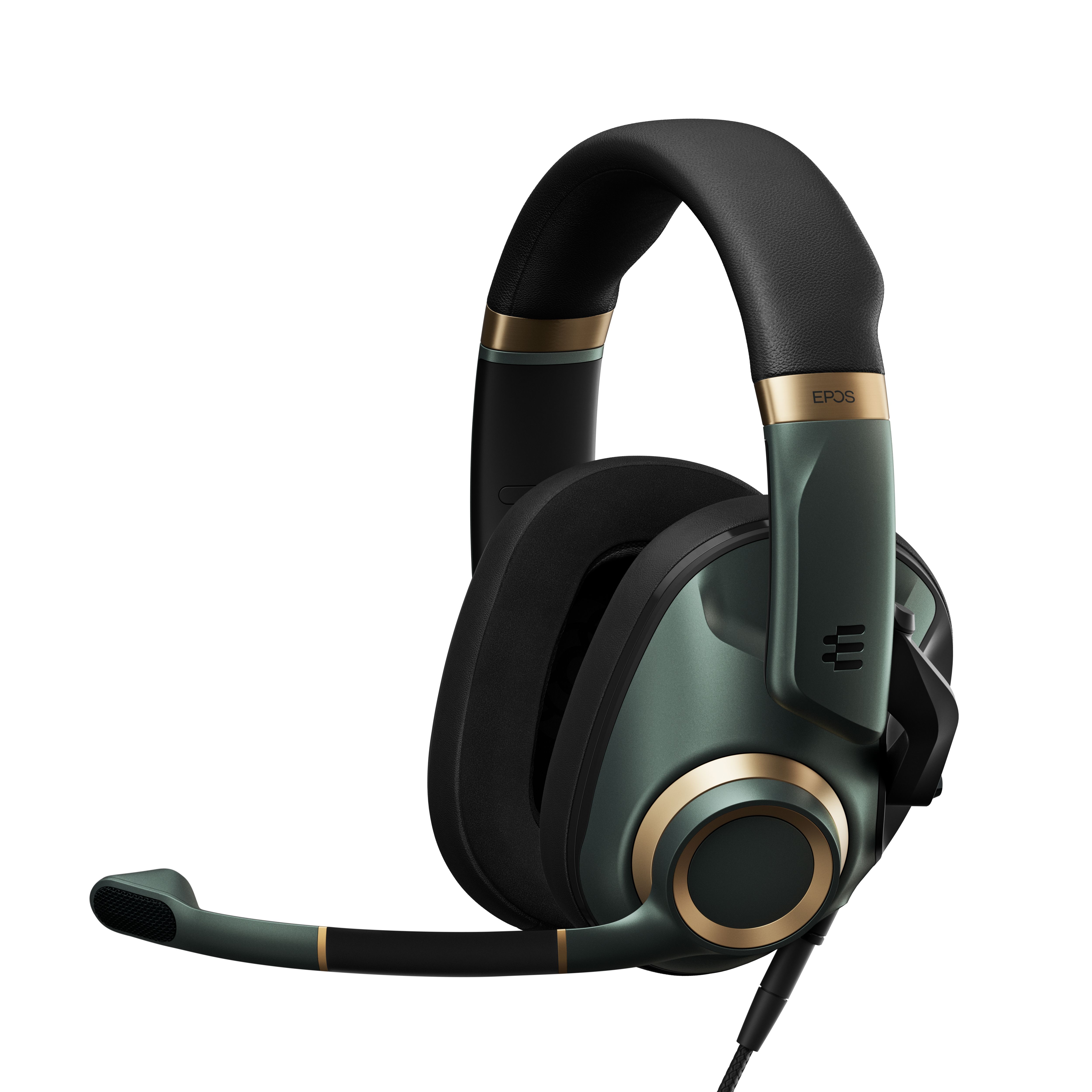 EPOS H6PRO Closed Gaming Headset - Wired - Black, Gold, Green