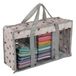 Hobby Gift Fat Quarter Bag – Opbergruimte van voorgesneden stof voor quilten, charm packs, naaien, kleding maken, patchwork, organizer voor onder het bed – 46 x 15 x 26 cm – Bees