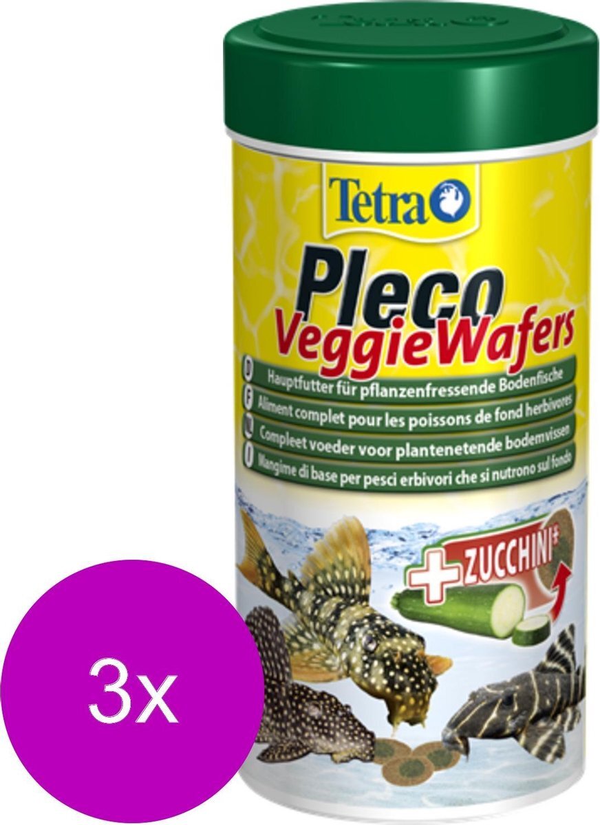 Tetra Pleco Wafer - Vissenvoer - 3 x 100 ml