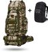 CarryQuest® Titan 90L Sac à dos - Sac à dos tactique imperméable avec système MOLLE, housse de pluie et ventilation dorsale - Camouflage