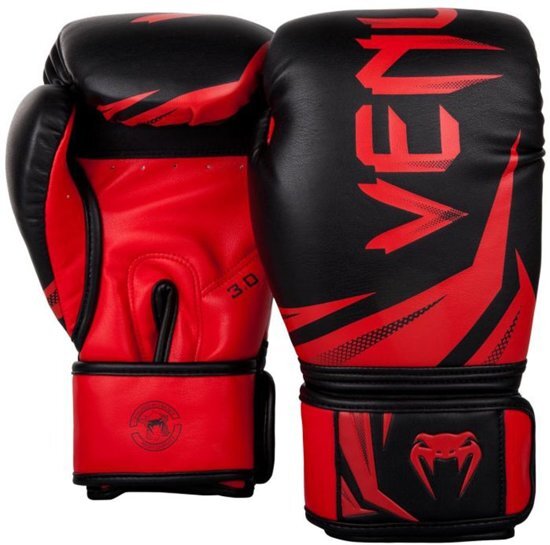 Venum (kick)bokshandschoenen Challenger 3.0 Zwart/Rood 16oz