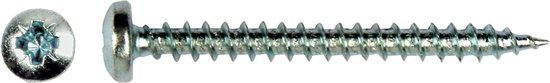 pgb-Europe PGB-FASTENERS Spaanplaatschroef panhead Ø 4,0x30 Zn Pz2