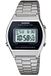 Casio Uniseks digitale kwartshorloge voor volwassenen, met roestvrijstalen armband B640WD1A, zwart/zilver