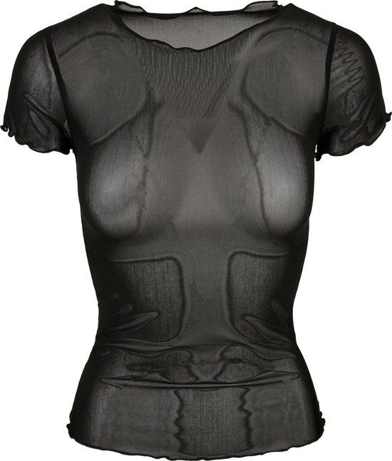Urban Classics Mesh Tee Top - Black - Women's M