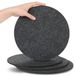 SOSMAR 4 pièces grands sous-verres en feutre tapis en feutre pour pots, verres, vases et saladiers - protection de table sous-verre tapis protecteur en feutre robuste (rond Ø 25cm/ Anthracite) – Qualité supérieure | Design durable | Convient pour un usage quotidien