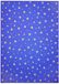 folia 5834 - Fotokarton blauw met gouden sterren, 50 x 70 cm, 10 vellen, aan beide zijden bedrukt