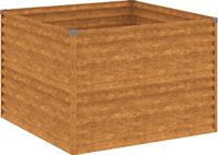 vidaXL Jardinière surélevée 100x100x69 cm acier Corten