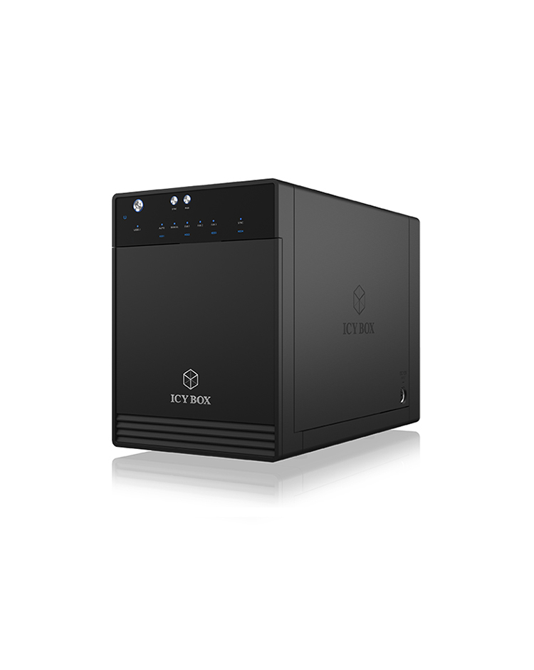 ICY BOX IB-3740-C31 - HDD/SSD Enclosure - 2.5/3.5" - USB-C 3.2 Gen 2 - Black