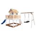 AXI Classic Liam Speelhuis met Roxy Nestschommel - Bruin/Wit/Blauw - Hout - 3+ jaar