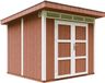 Timbela M903A-REDWOOD RED - Tuinhuis van hout - 6 m² - 294x279x237 cm
